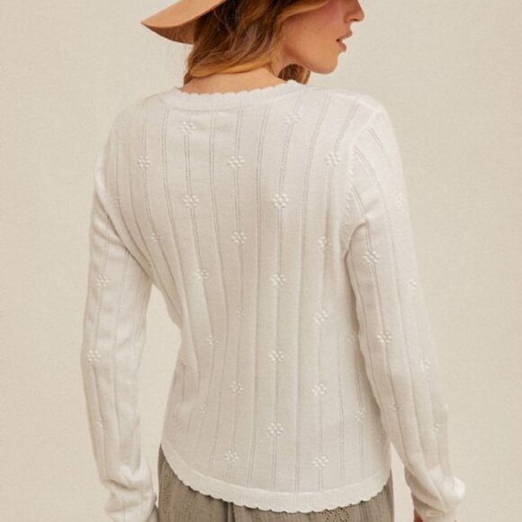 Floral Button Down Cardigan - Picture 3 of 3